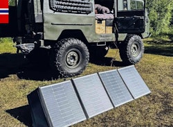 Skanbatt Vikbar solpanel 120W med regulator