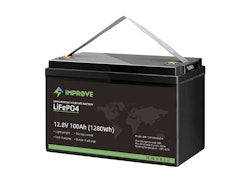 Lithium Batteri IMPROVE 12V 100Ah (LiFePO4) BMS 100A