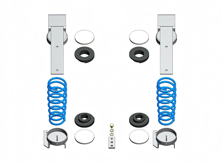 Hjälpfjädring bak Nissan King Cab 4-WD 05-15
