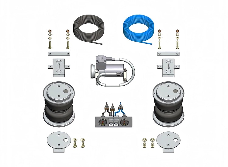 Luftfjädring inkl. kompressor Toyota Hilux 06-15