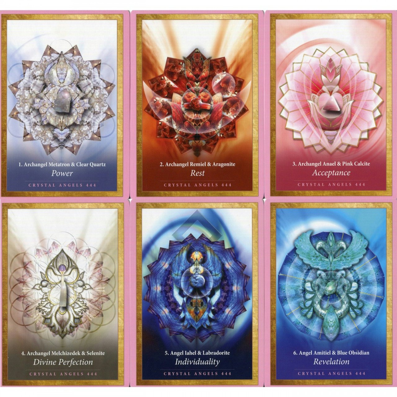 Crystal mandala activation cards