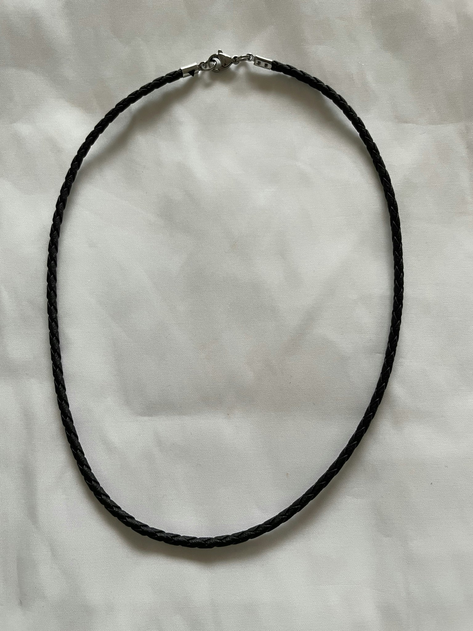 Läderhalsband 46cm  (kort)