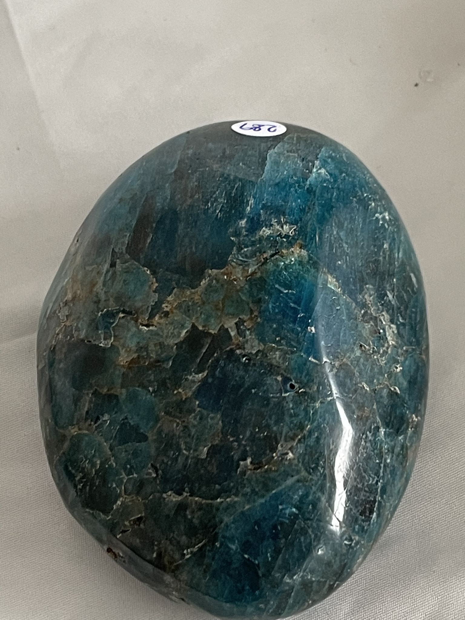 Blå Apatit Palmstone XL 204-230gr