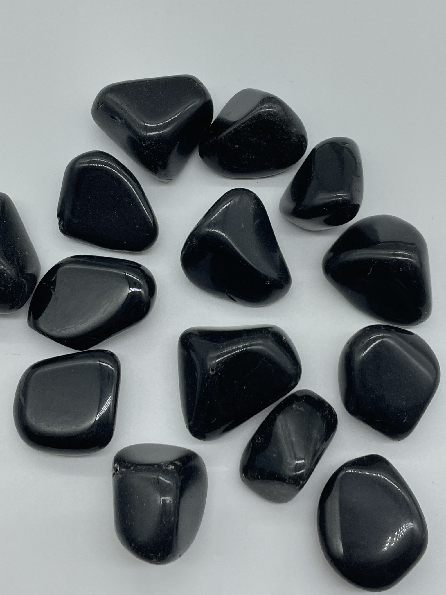 Svart Obsidian trumlad