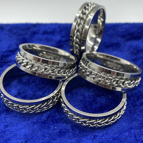 Klothållare (silverfärgad ring)