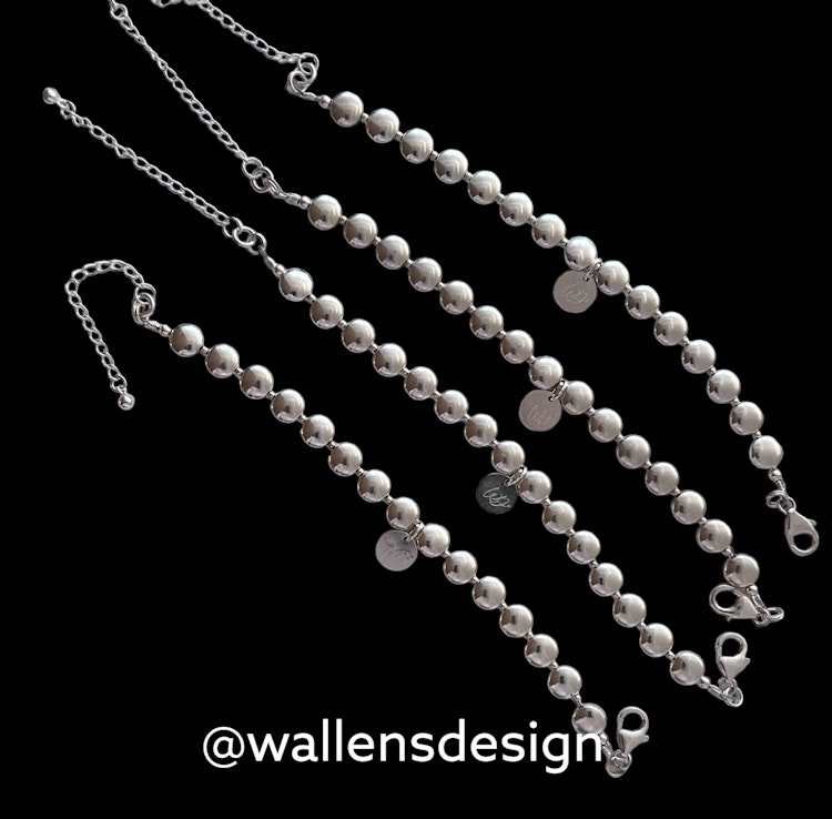 Silverarmband - rondell