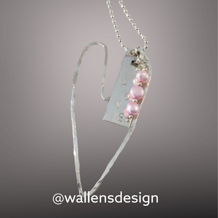 LOVE PINK Original Silverhjärta