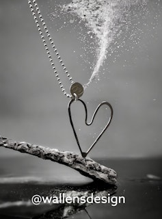 LOVE Original Silverhjärta - small