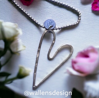 LOVE Original Silverhjärta (4cm)