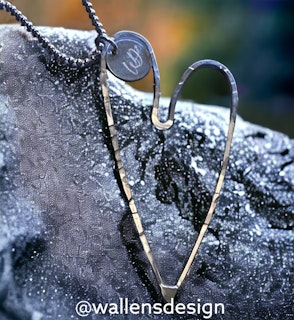 LOVE Original Silverhjärta (6cm)