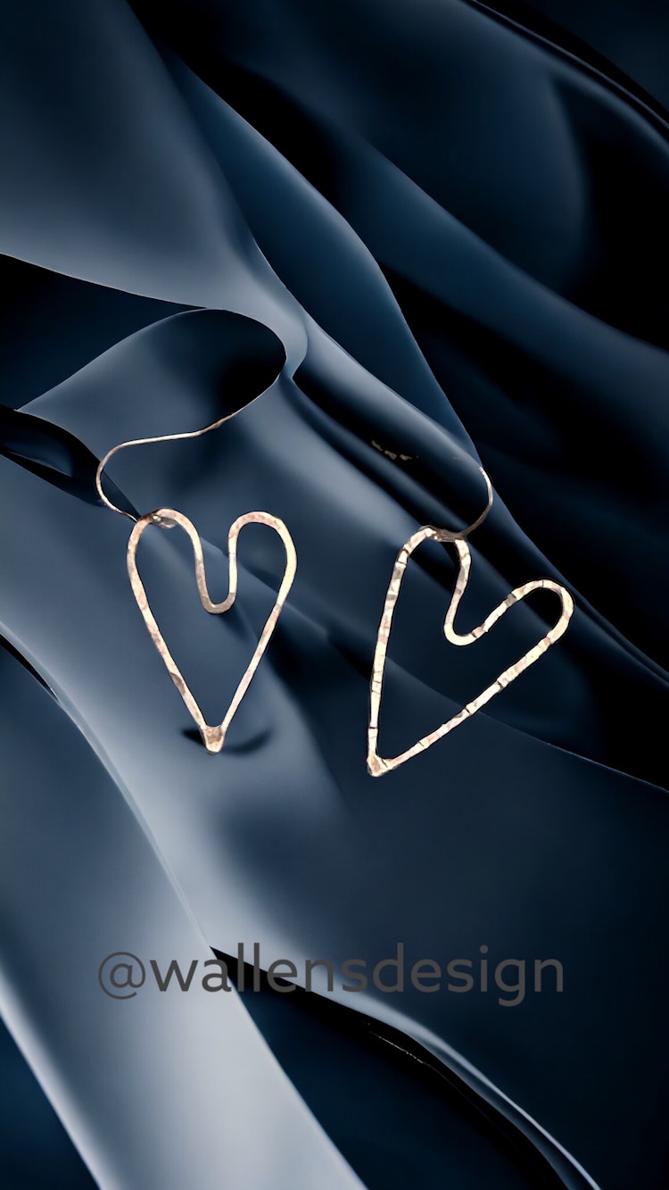 LOVE Original örhängen Silverhjärta (30*20mm)
