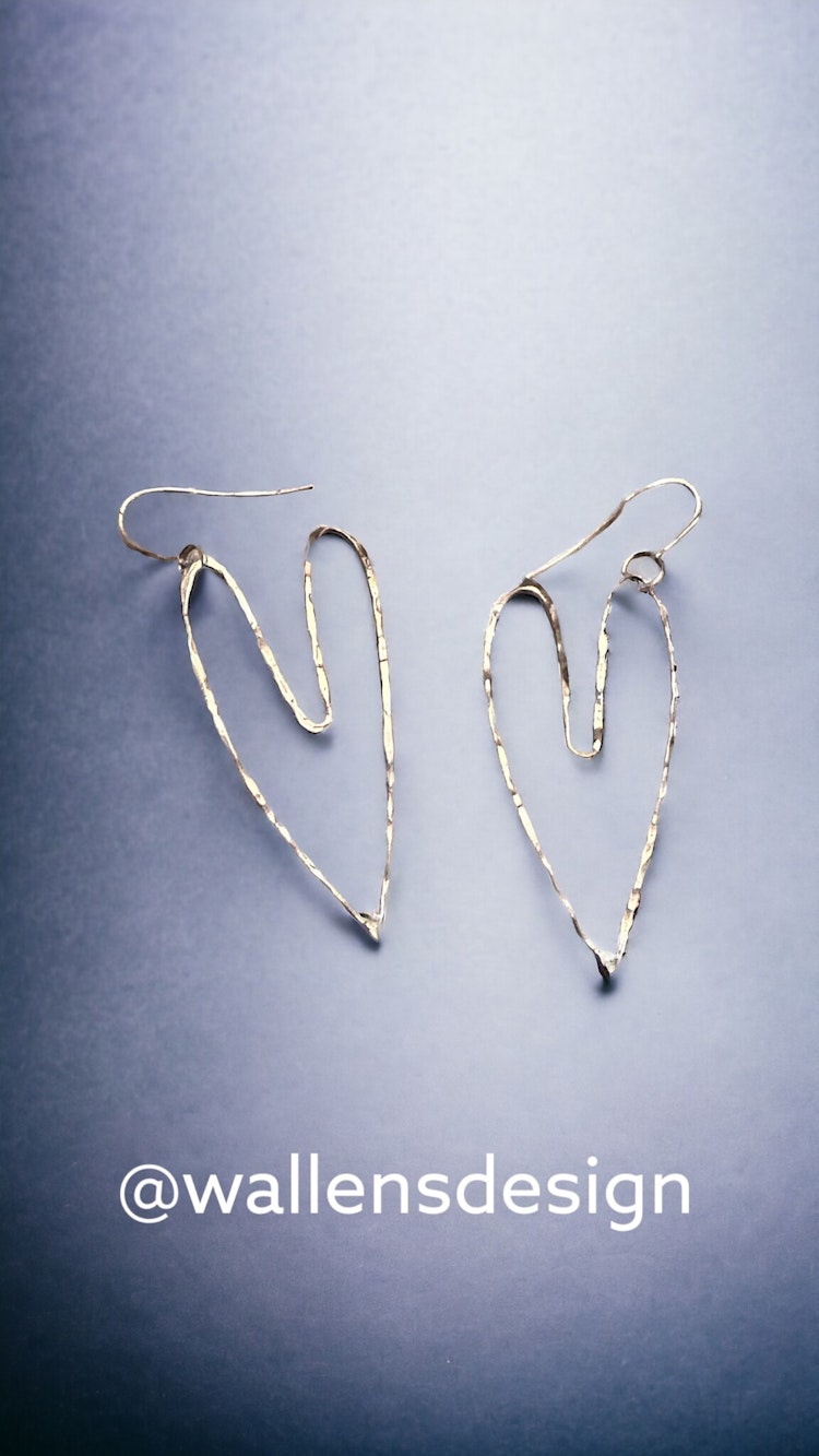 LOVE Original örhängen Silverhjärta (55*30mm)