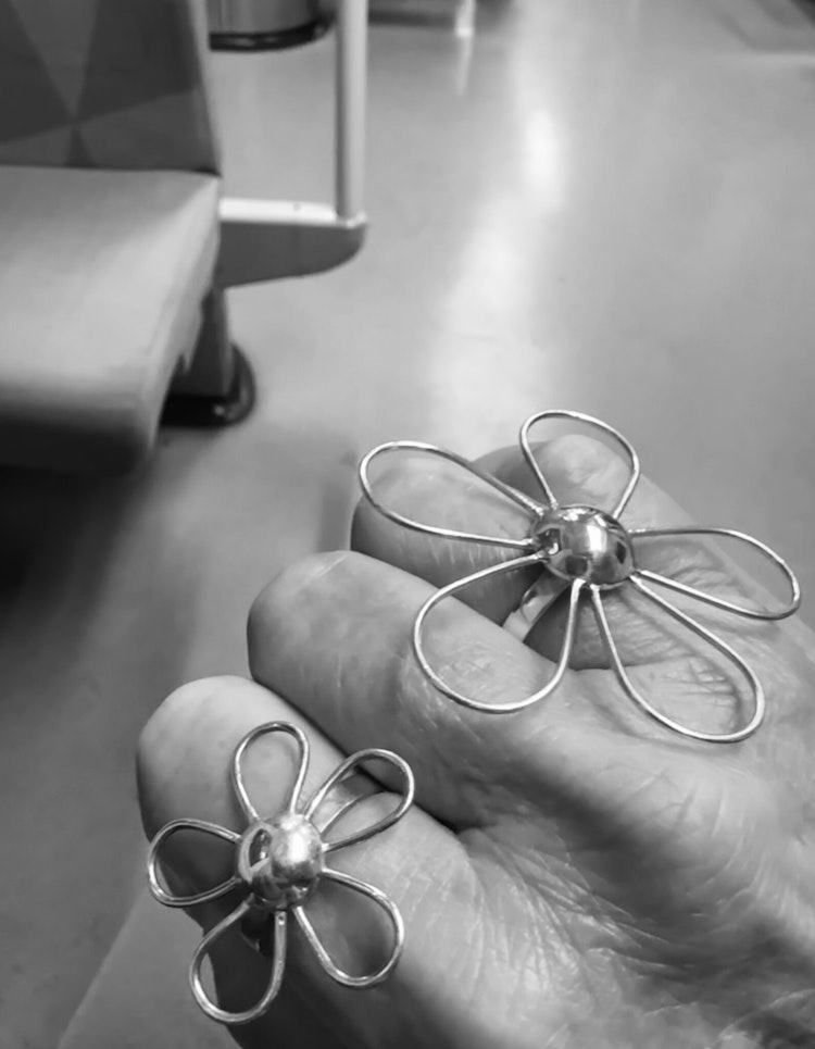 Modesty - Perfect Silverring blomma