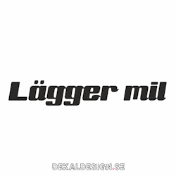 Lägger mil