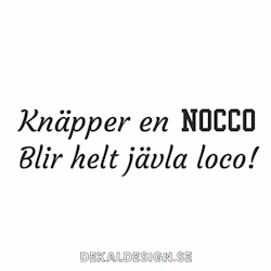 Knäpper en Nocco