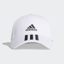 Adidas BaseBall 3 Stripes White Cap