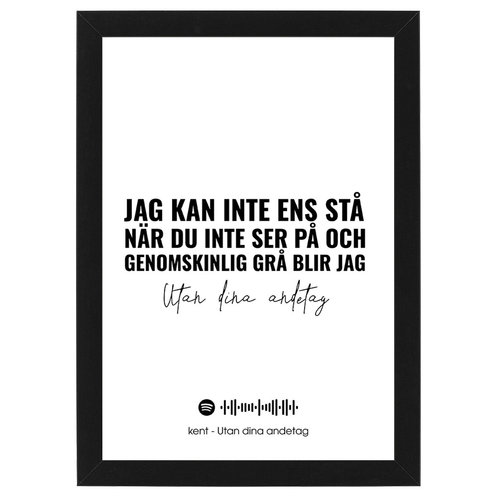 Låtcitat Kent - Utan dina andetag