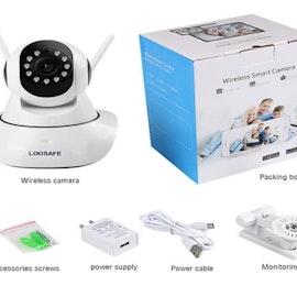 Smart trådlös övervakningskamera för övervakning av ditt hem, kontor, sommarstuga
