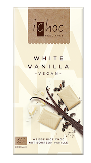 ICHOC Rischoklad White Vanilla 80g, EKO
