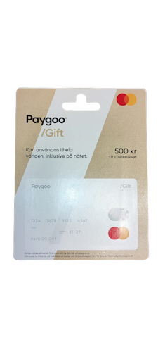 PAYGOO MASTERCARD PRESENTKORT 500KR