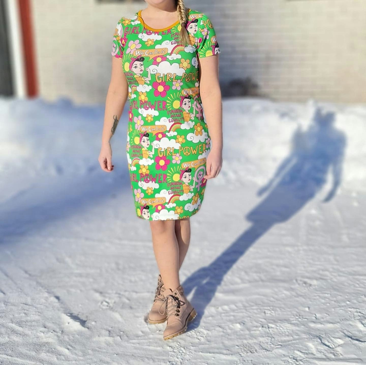 Favorit Klänning - Girl Power Poppy Green, strl M