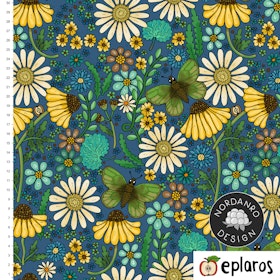 Daisies Deep Blue