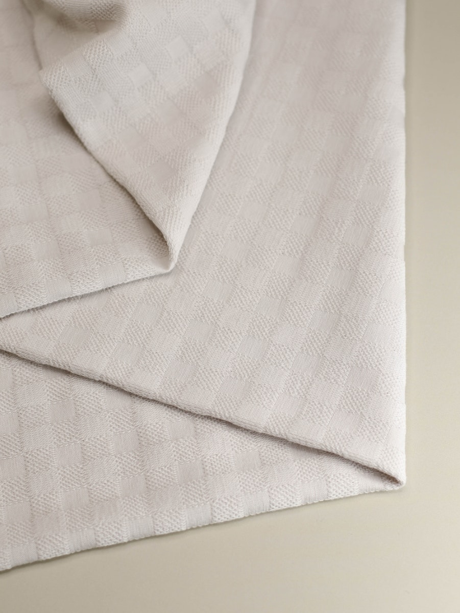 Chess Jacquard Velvet Fog