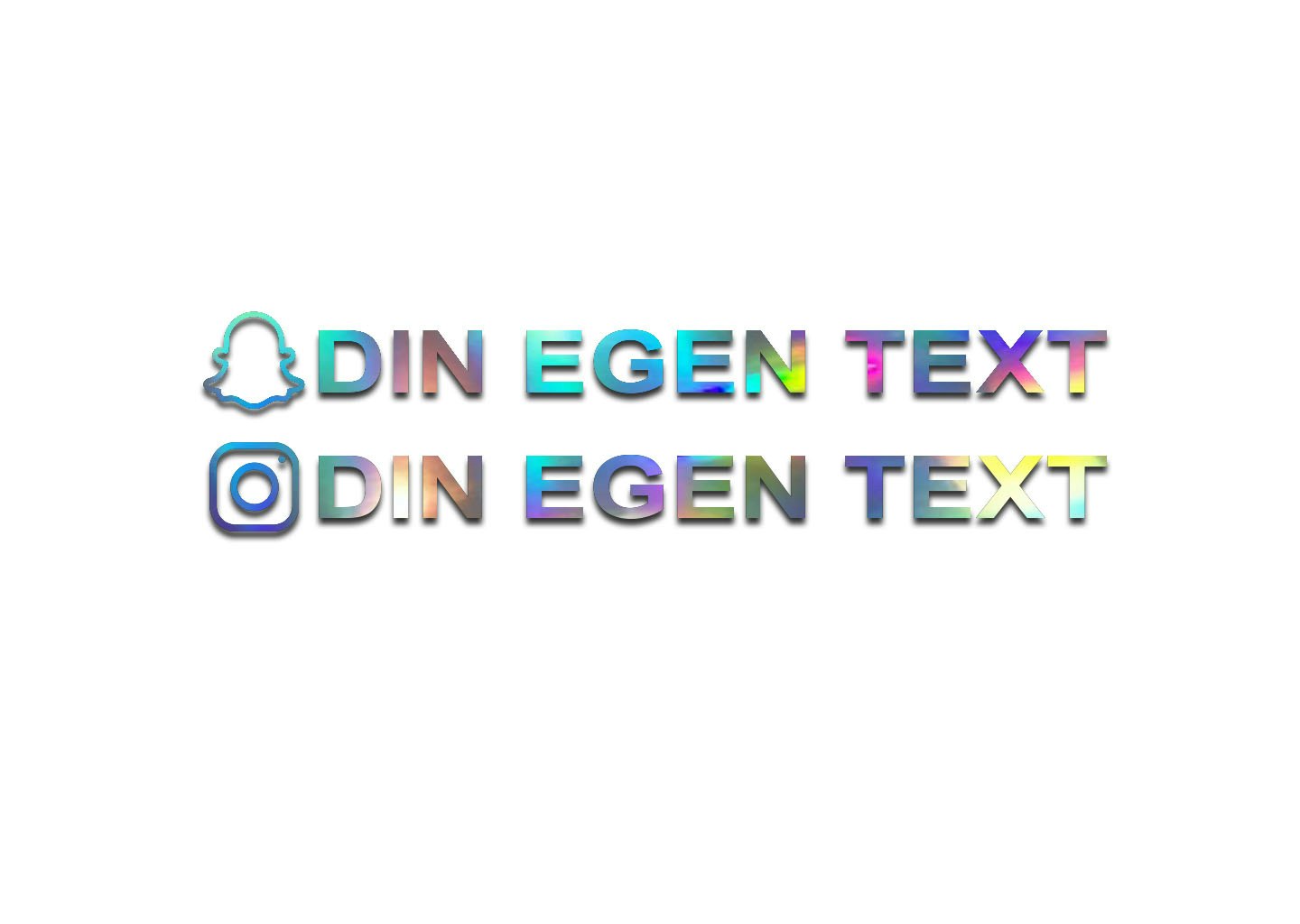 Sticker Snapchat &amp; Instagram OWN TEXT