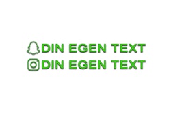 Dekal Snapchat & Instagram  EGEN TEXT