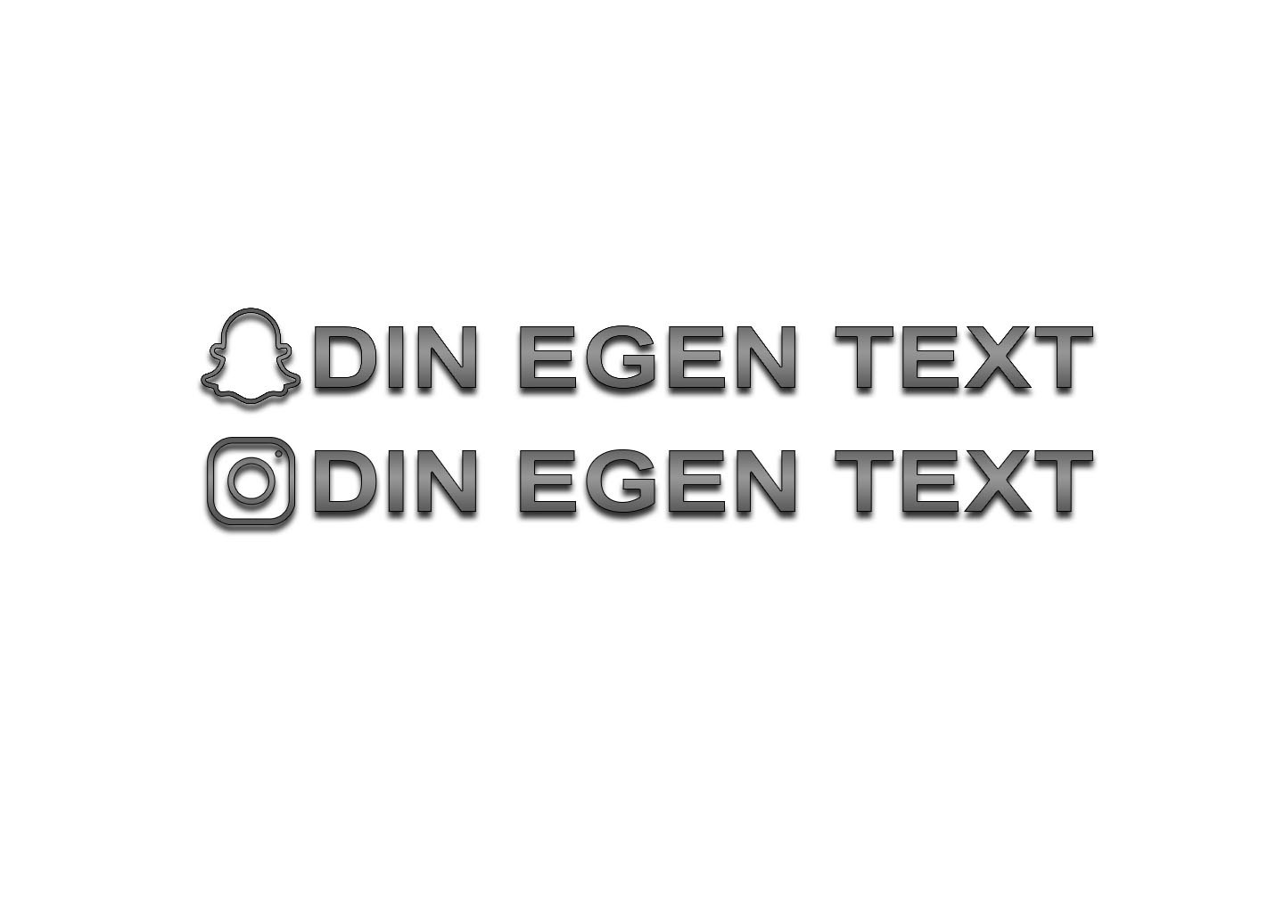 Sticker Snapchat &amp; Instagram OWN TEXT