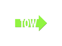 Decal &quot;TOW&quot; 15cm Right.