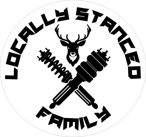Sticker "Locally Stanced Family" Cirkel 10x10cm