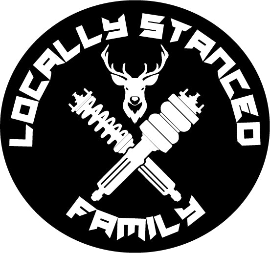 Sticker "Locally Stanced Family" Cirkel 10x10cm