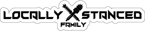 Sticker "Locally Stanced Family"  12cm