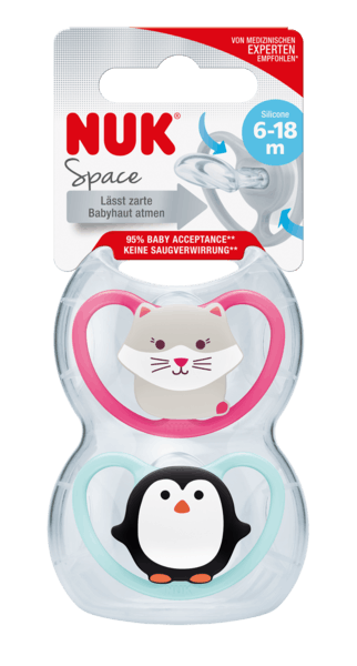 Pacifier Space Silicon Girl 18-36m