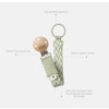Bibs Pacifier Clip - Baby Blue/Ivory