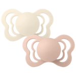 BIBS Couture 2 PACK Ivory/Blush ANATOMICAL 0+