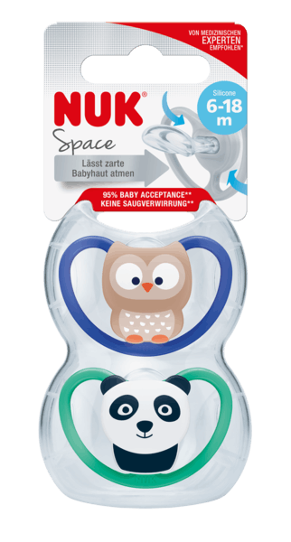 Pacifier Space Silicon Boy 6-18m
