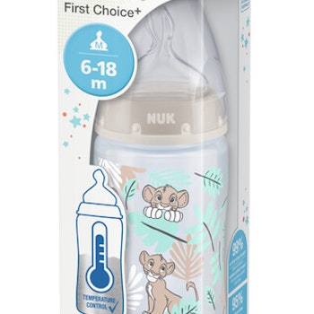 First Choice+ Temperature Bottle PP 300ml Lion King
