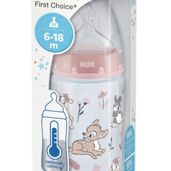 First Choice+ Temperature Bottle PP 300ml Bambi 6-18m