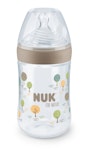 NUK for Nature Temperature Control Bottle Silicon 260ml Beige