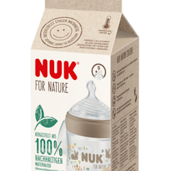 NUK for Nature Temperature Control Bottle Silicon 150ml beige