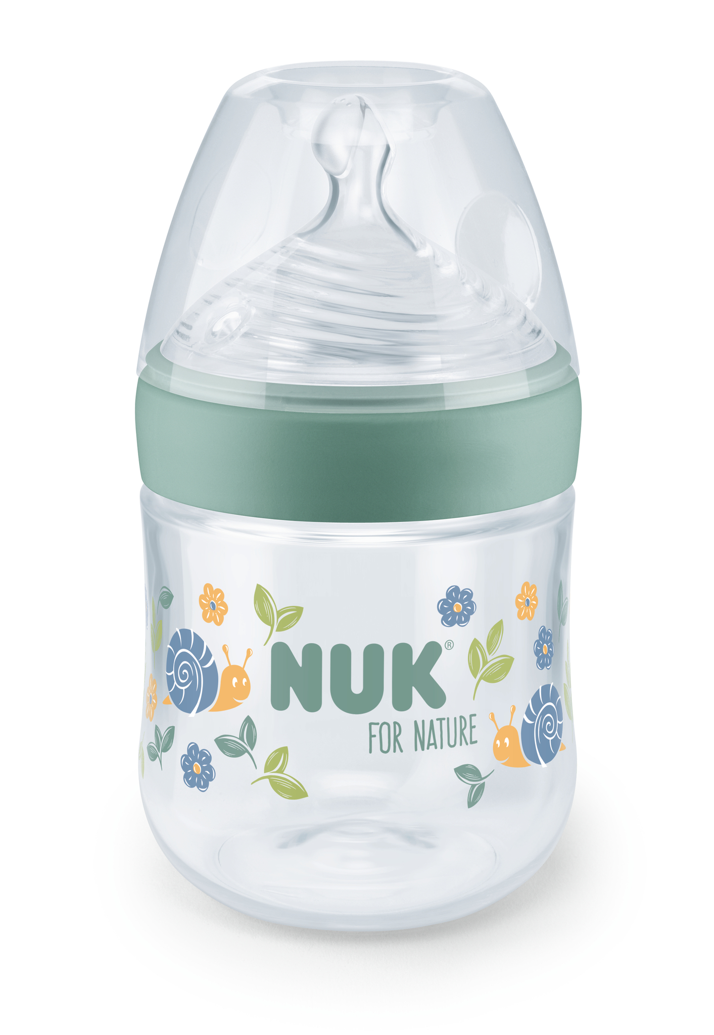 NUK for Nature Temperature Control Bottle Silicon 150ml Green