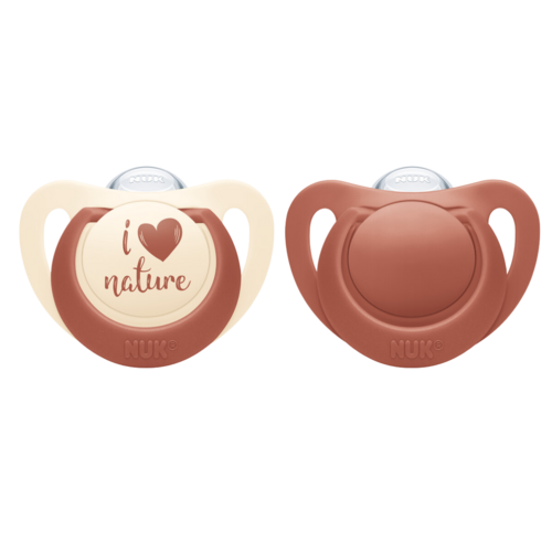 Pacifier NUK for Nature Silicon Red 6-18m