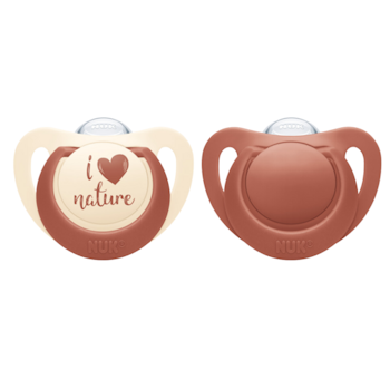 Pacifier NUK for Nature Silicon Red 18-36m