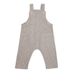 Huttelihut AKI Overall Striped Linen. Navy.