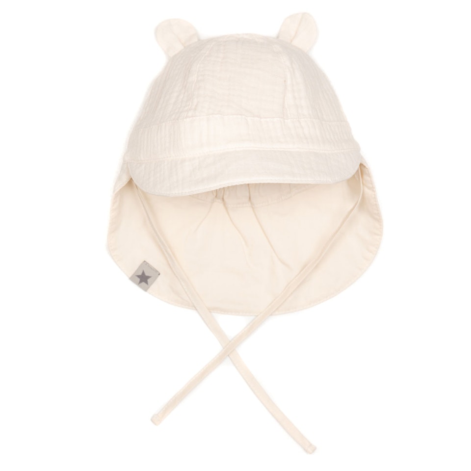 Huttelihut SAFARI summerhat Muslin. Off-white.