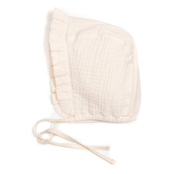 Huttelihut CARRIE bonnet muslin. Off-white