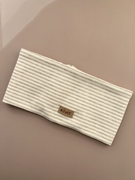 KIVAT Pannebånd Striper Beige