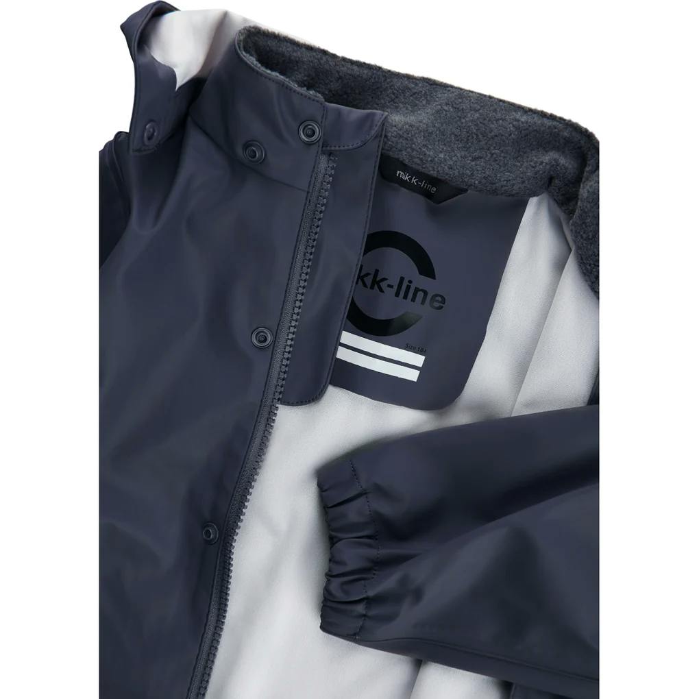 Mikk-Line  PU Rainwear w/Suspenders - Blue Nights